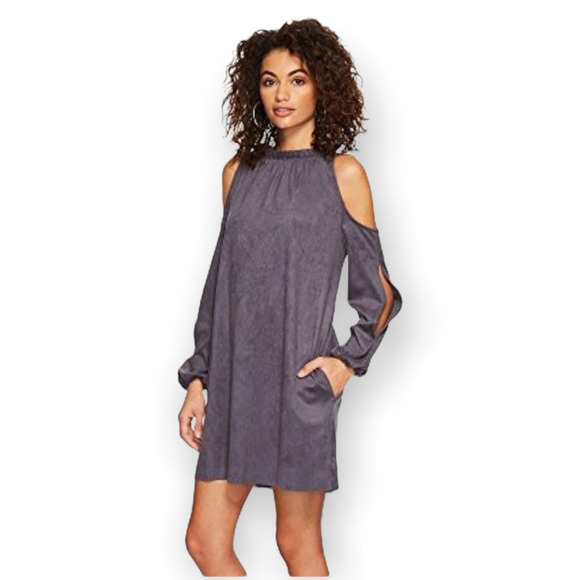 𝅺kensie Peekaboo Shoulder Tunic Dress - Picture 2 of 12